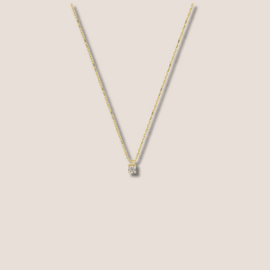 Collar punto de luz mini diamante