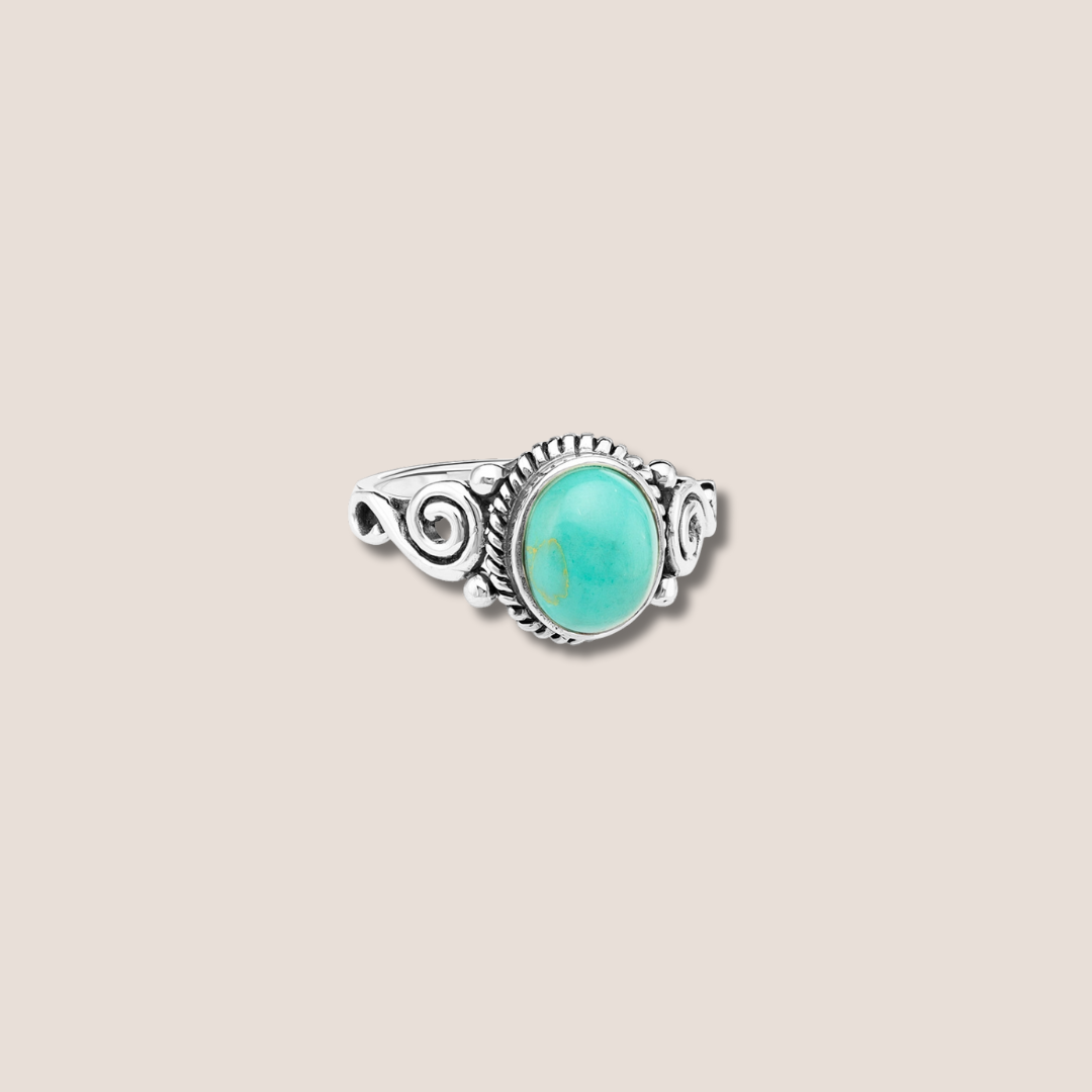 Anillo boho turquesa