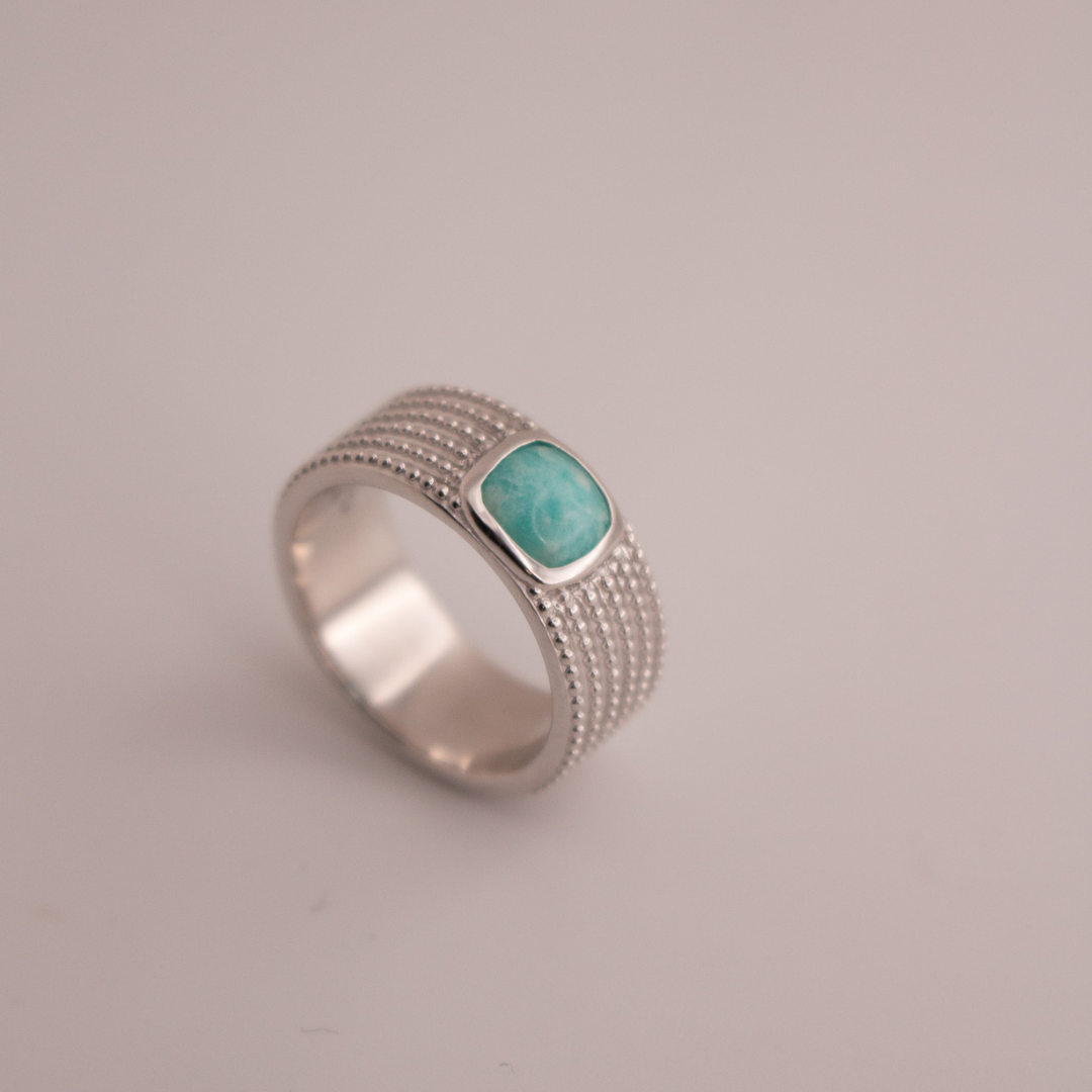 Anillo amazonita