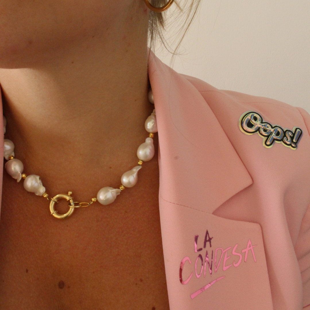 Collar perlas barrocas