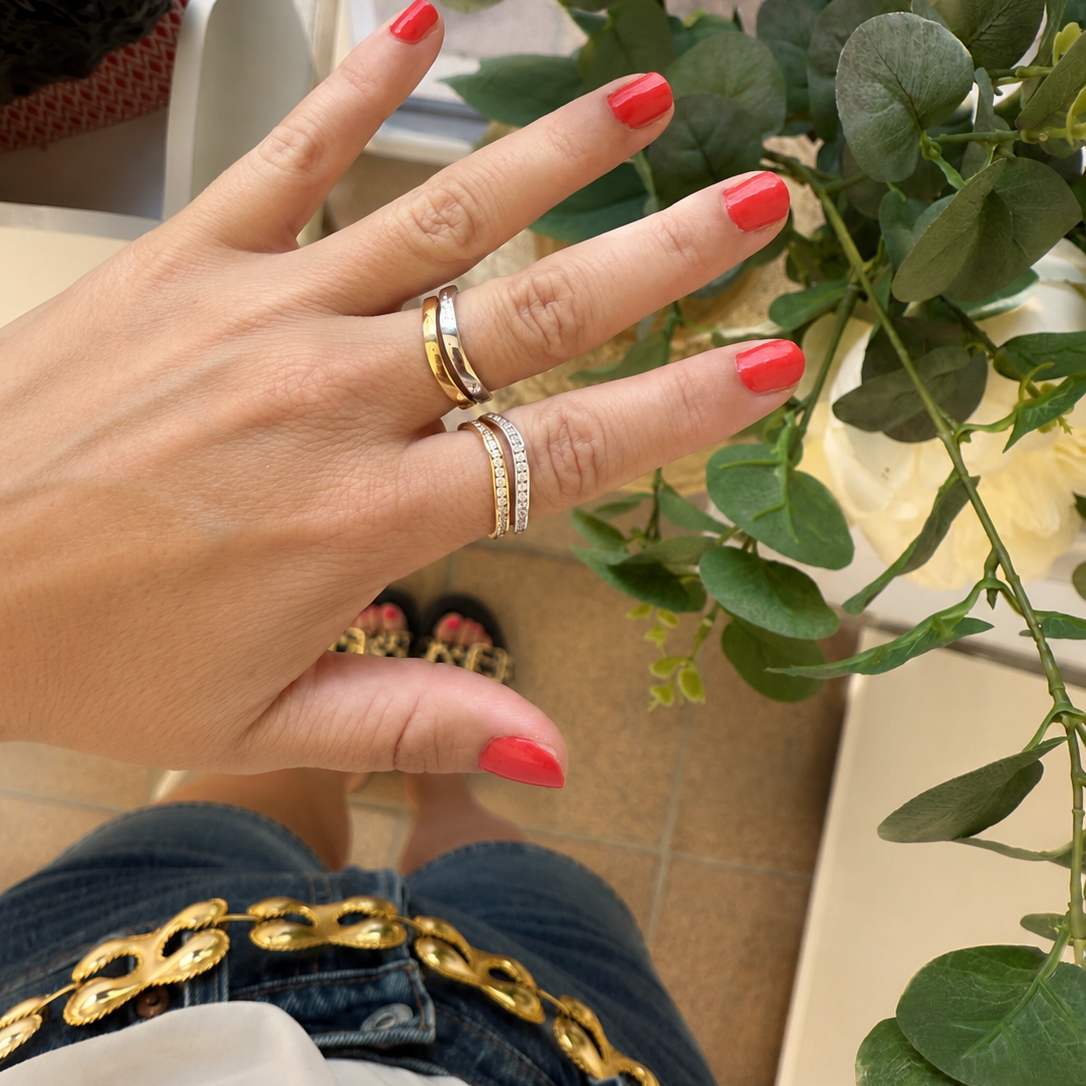 Anillo aria dorado