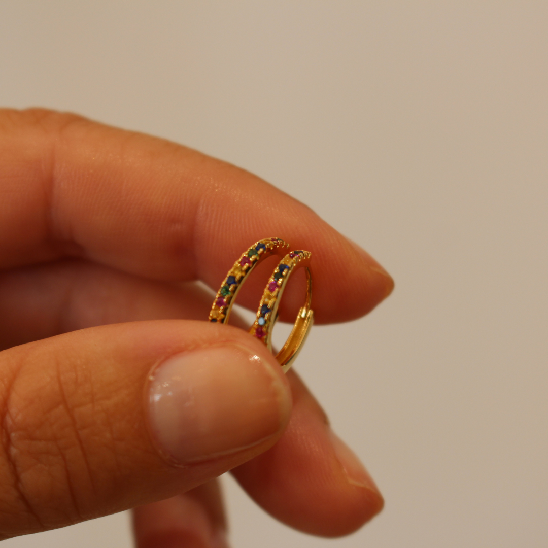 Aros minimal circonitas colores