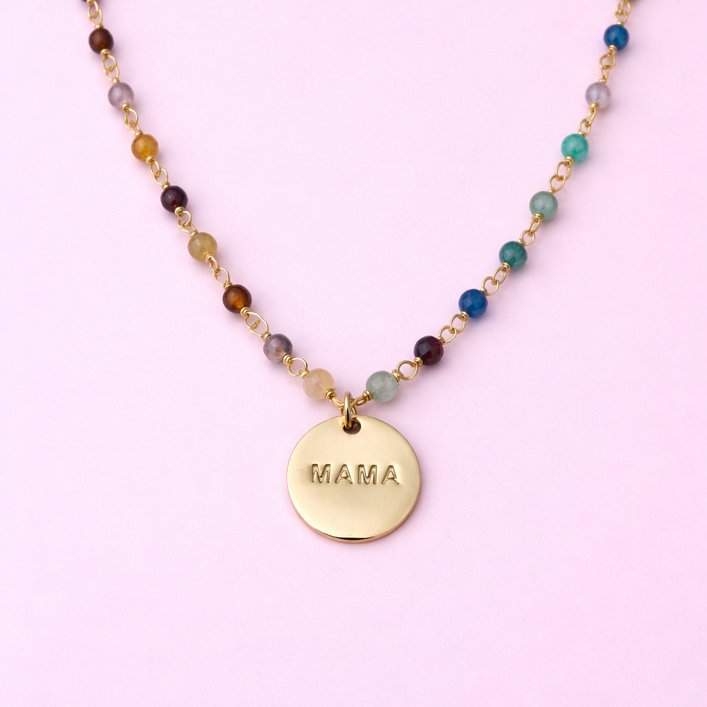 Collar minerales mama