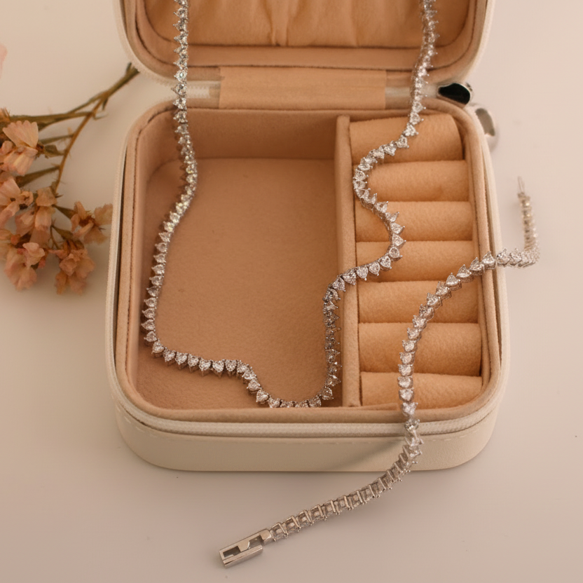 Conjunto Riviere corazones