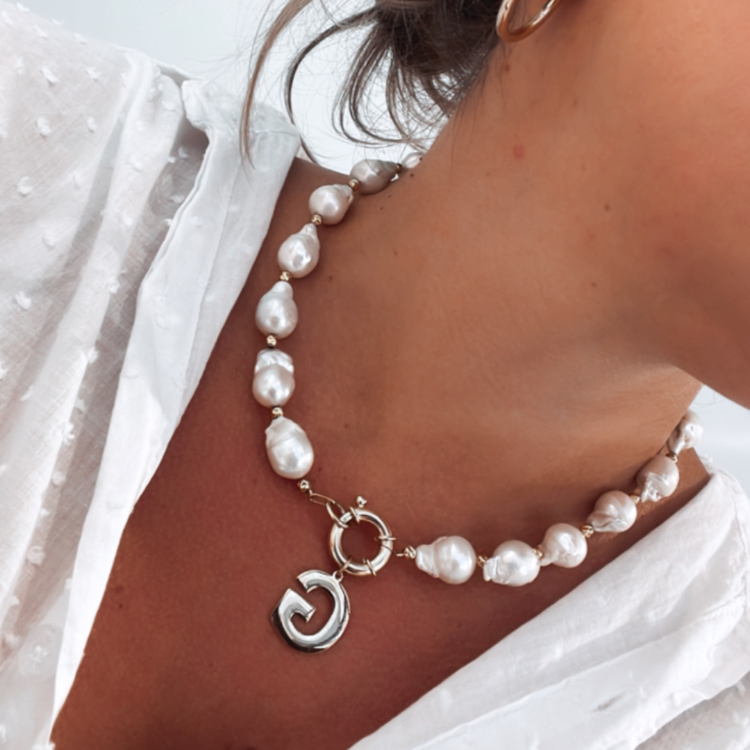 Collar perlas barrocas