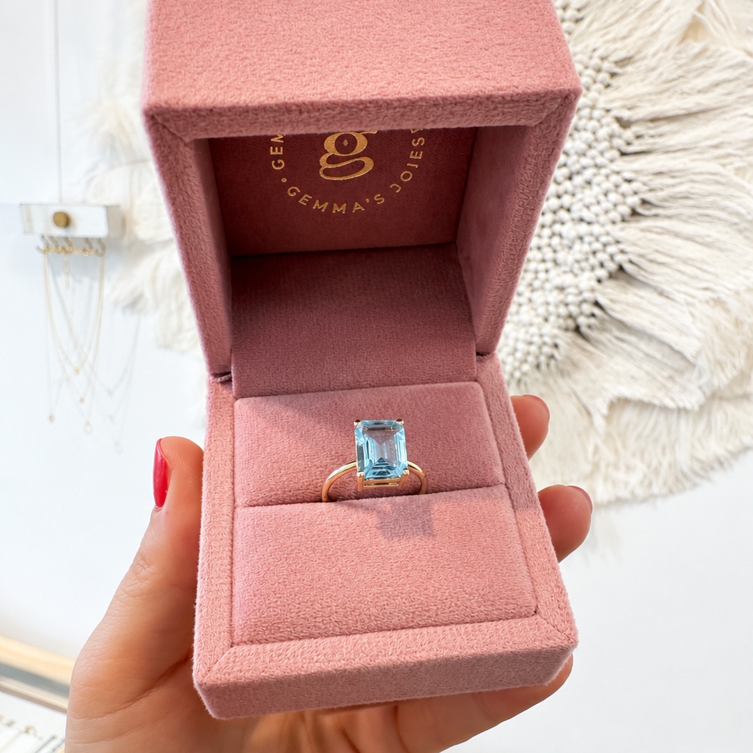 Anillo topacio sky - JOYA ÚNICA