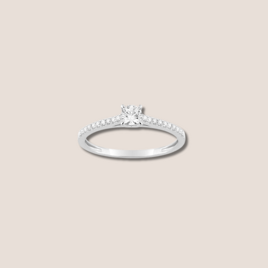 Anillo corona de diamantes