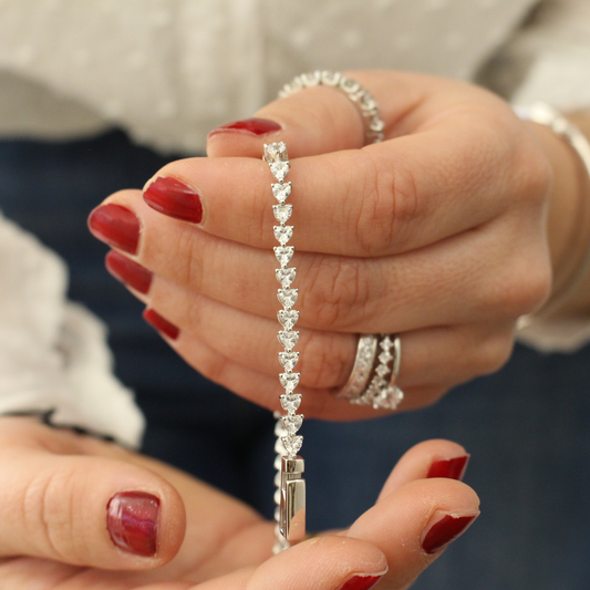 Conjunto Riviere corazones