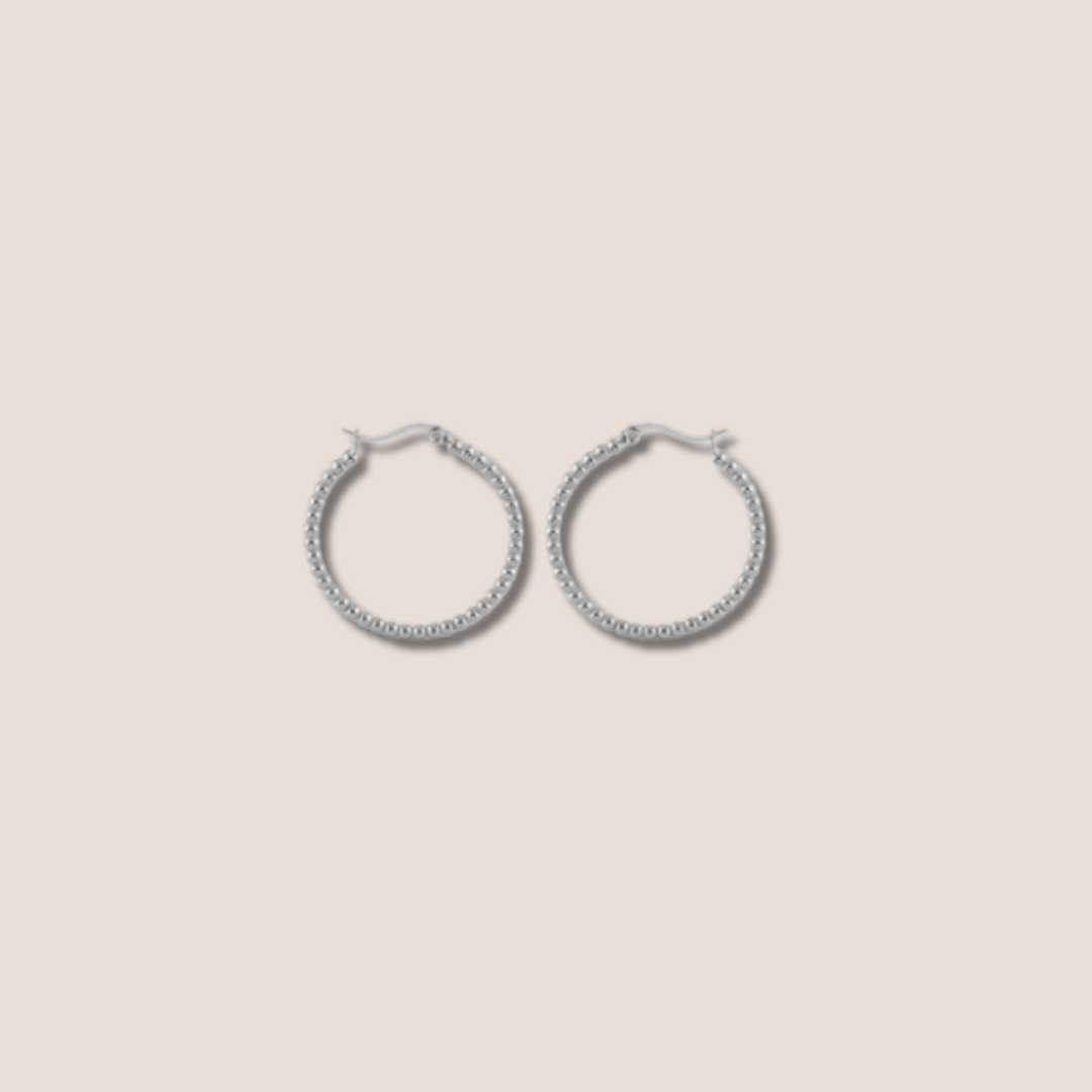 Aros bolas Plata de ley