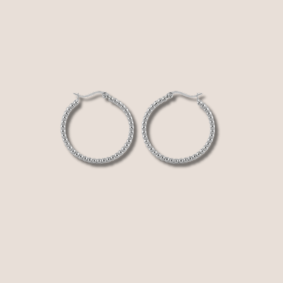 Aros bolas Plata de ley