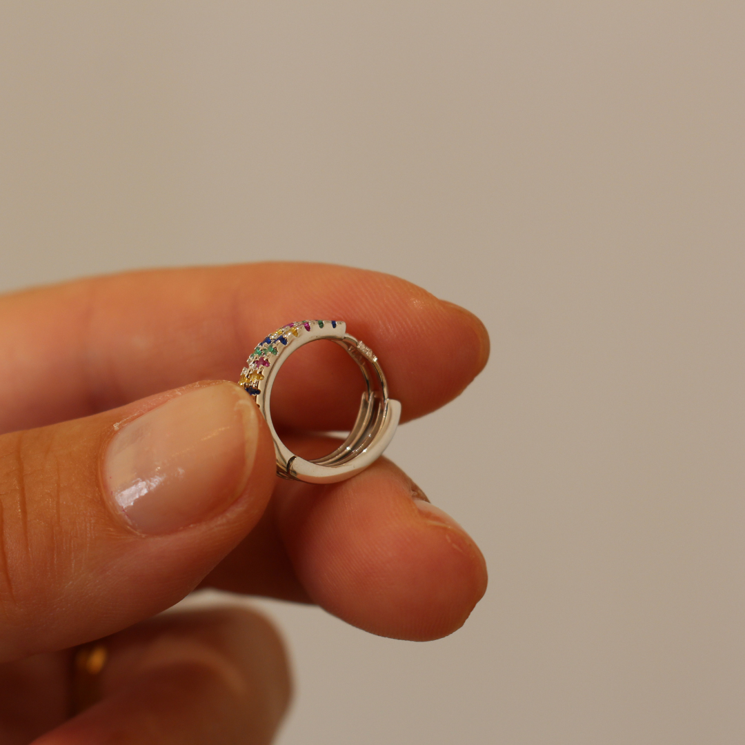 Aros minimal circonitas colores