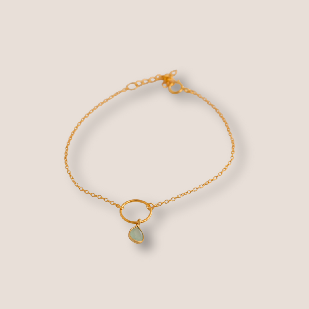 Pulsera circulo mineral