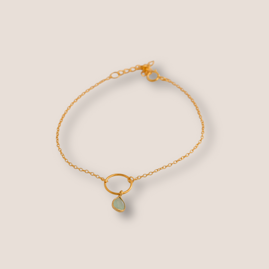 Pulsera circulo mineral