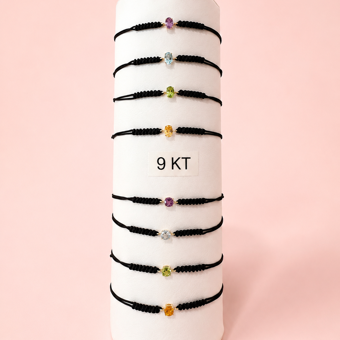 Pulsera Noa | Oro de 9 quilates y piedra natural