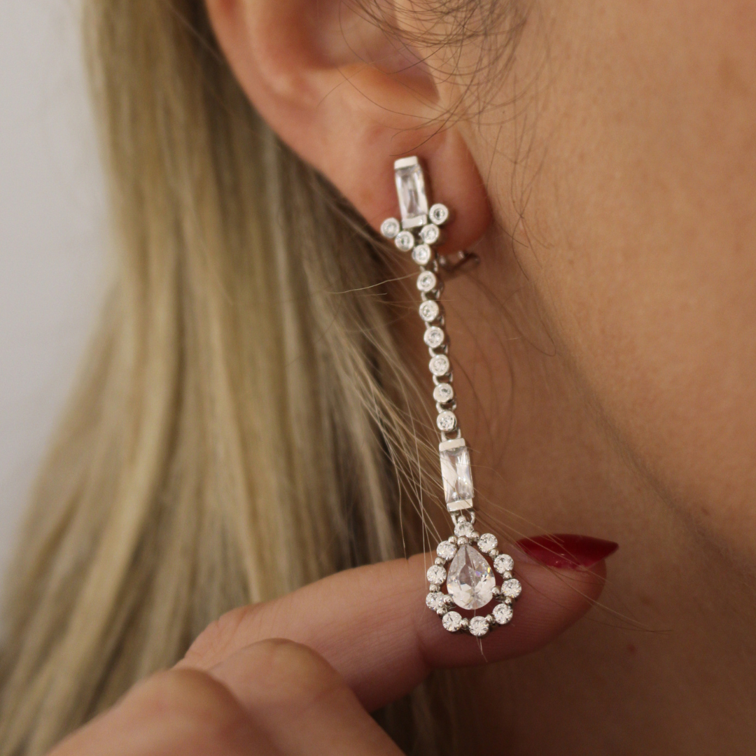 Pendientes vintage rosetón