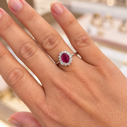 Anillo Rosetón · Oro de 18 quilates
