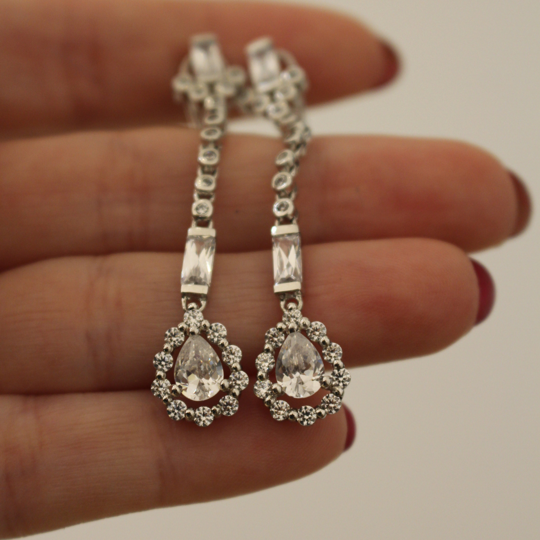 Pendientes vintage rosetón