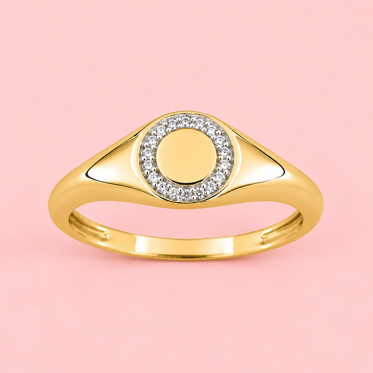 Anillo sello oro