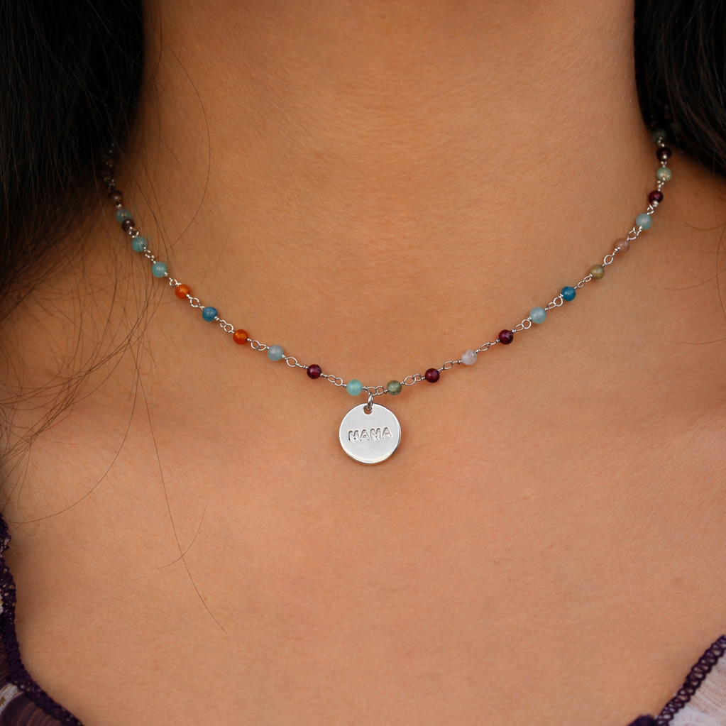 Collar minerales mama