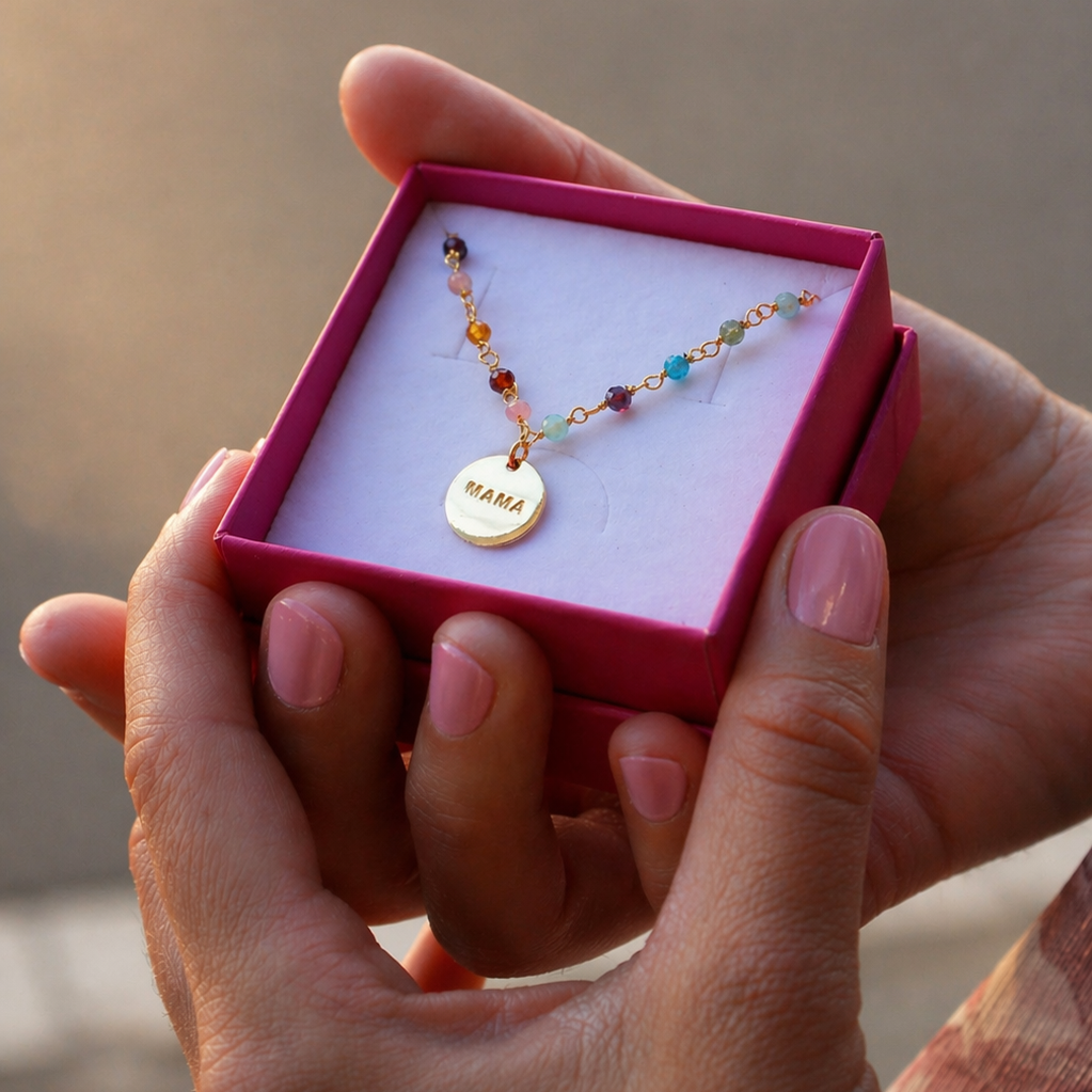 Collar minerales mama