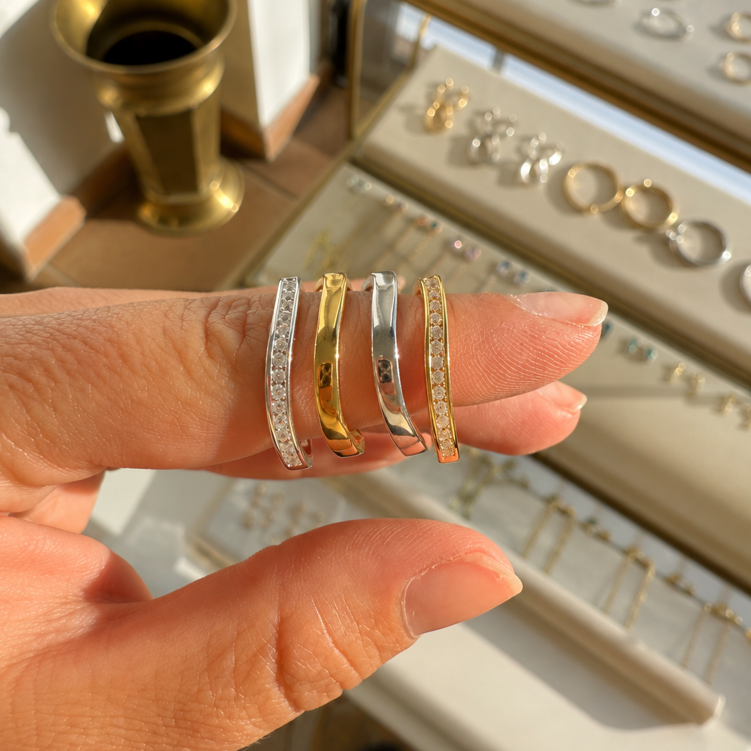 Anillo aria liso