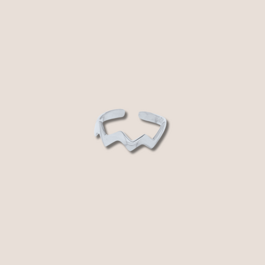 Anillo pie zig zag