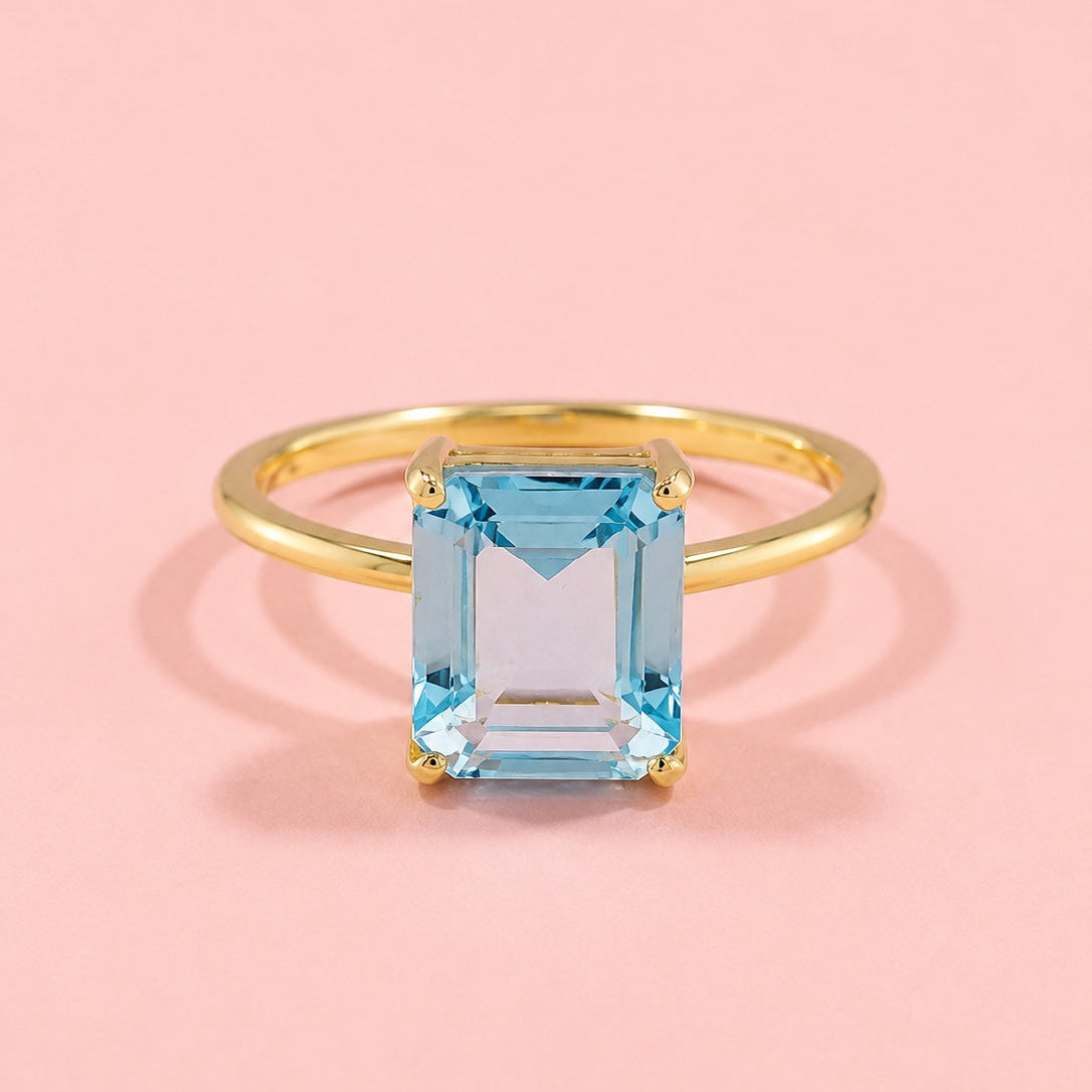 Anillo topacio sky - JOYA ÚNICA