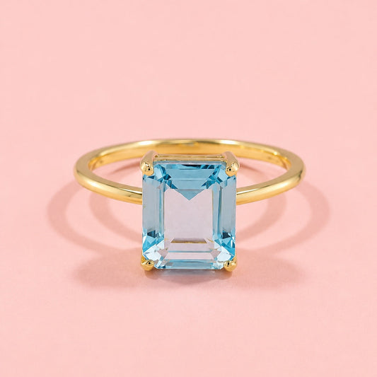 Anillo topacio sky - JOYA ÚNICA