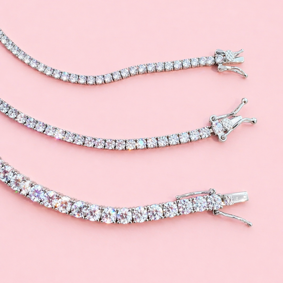 Pulsera riviere mediana