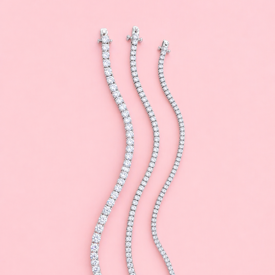Pulsera riviere mediana