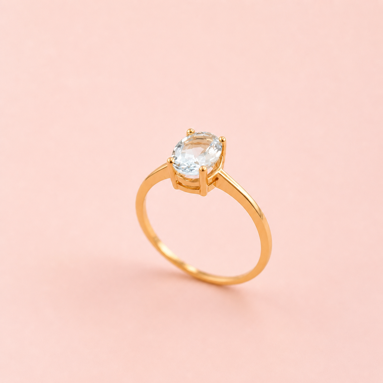 Anillo Aguamarina