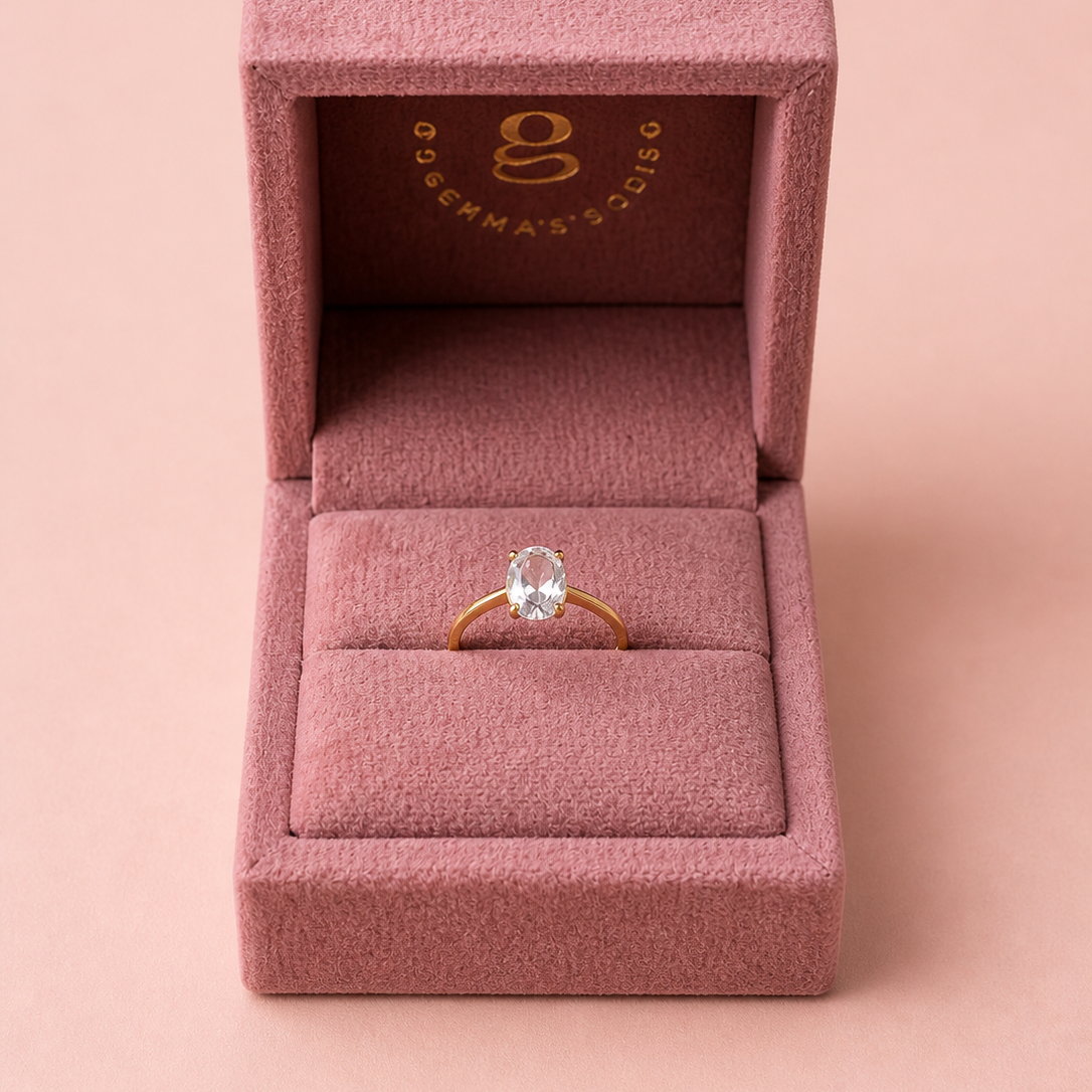 Anillo Aguamarina