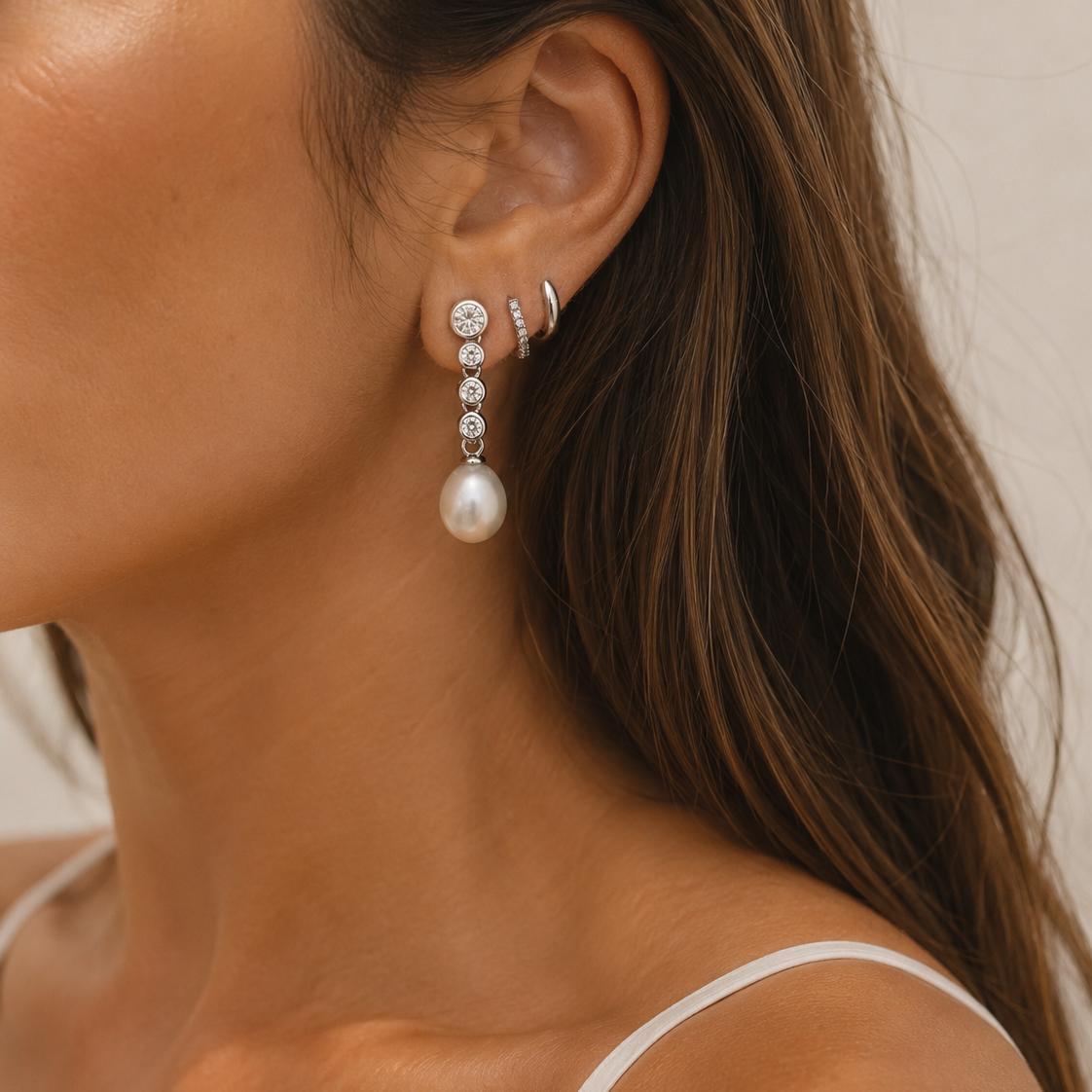 Pendientes perla
