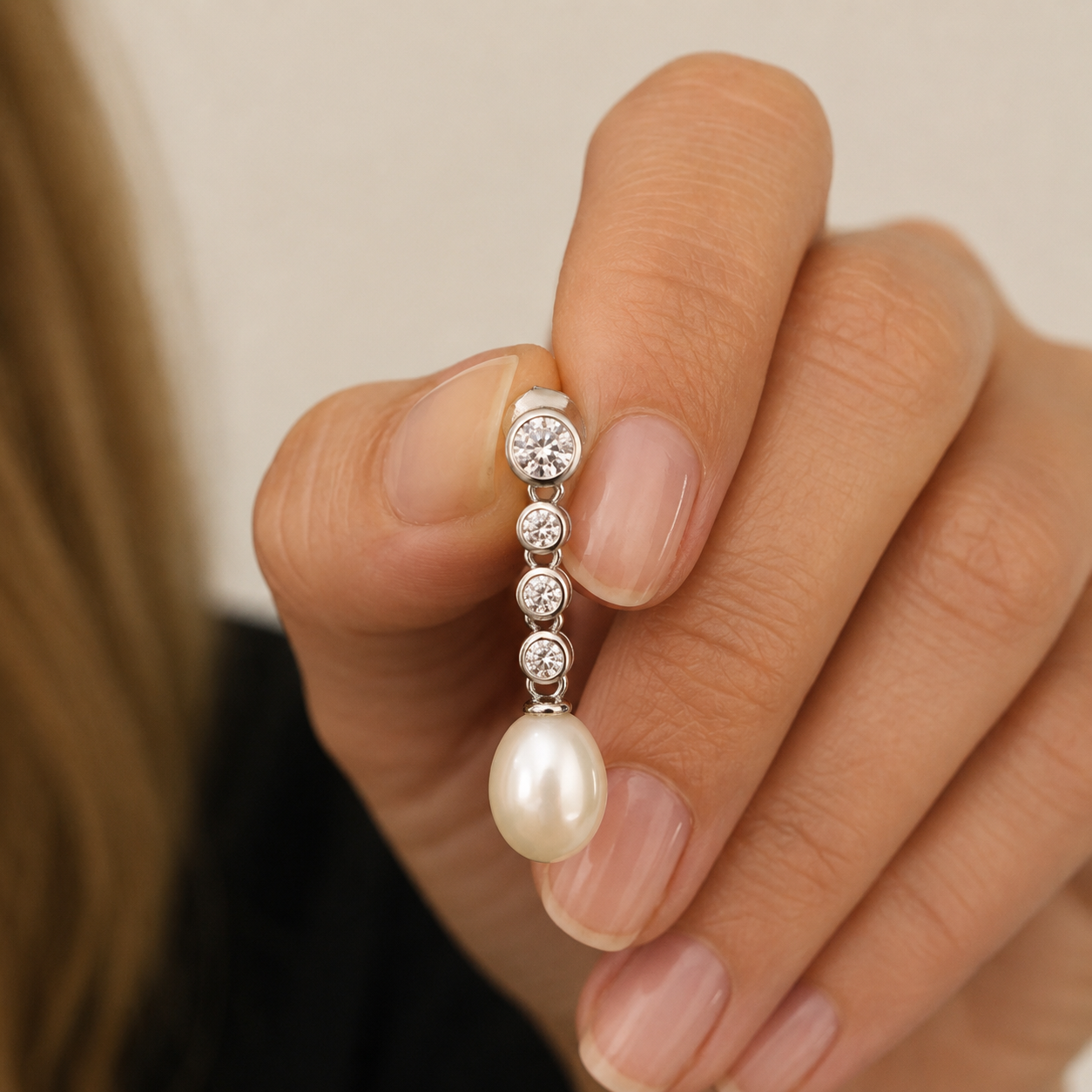 Pendientes perla