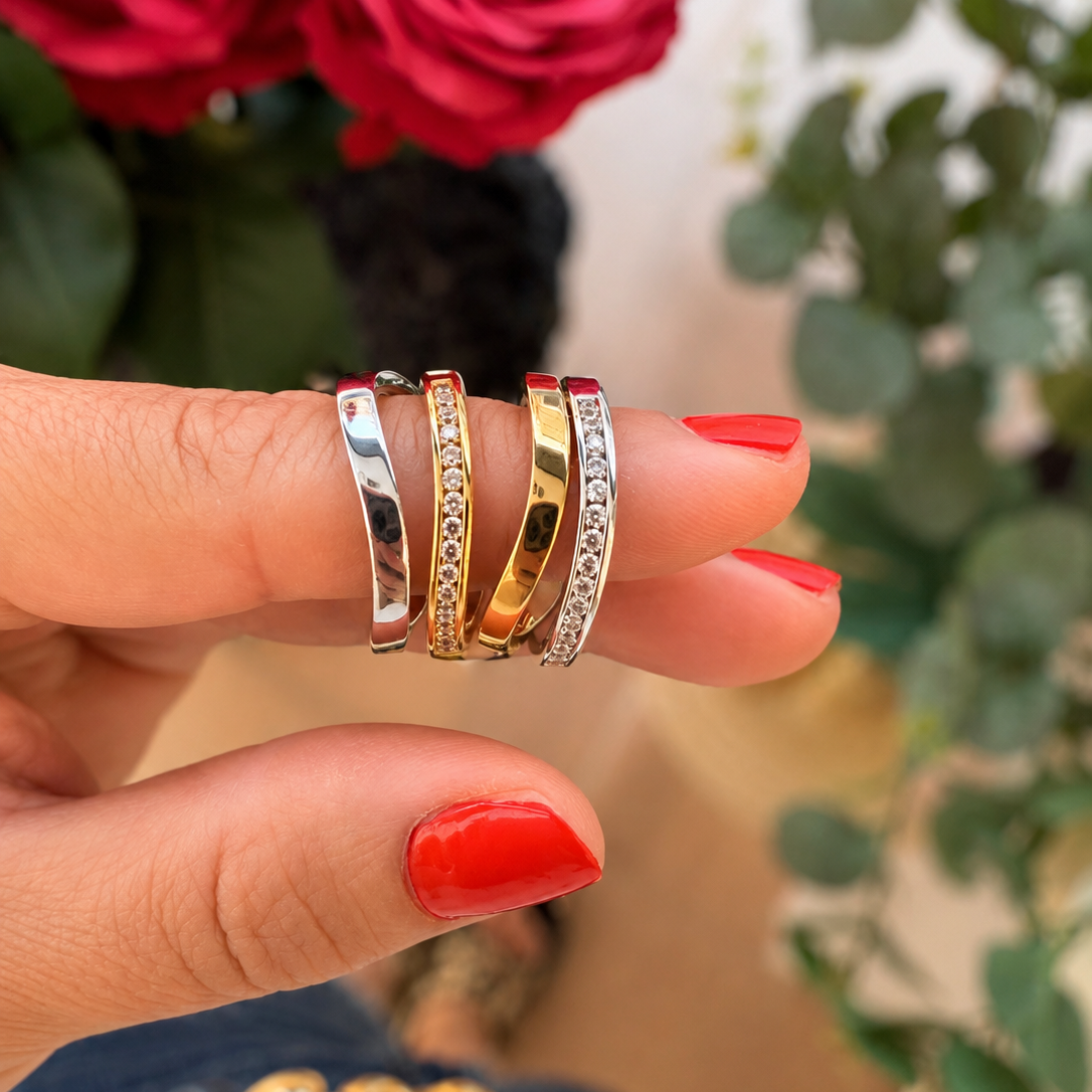 Anillo aria liso