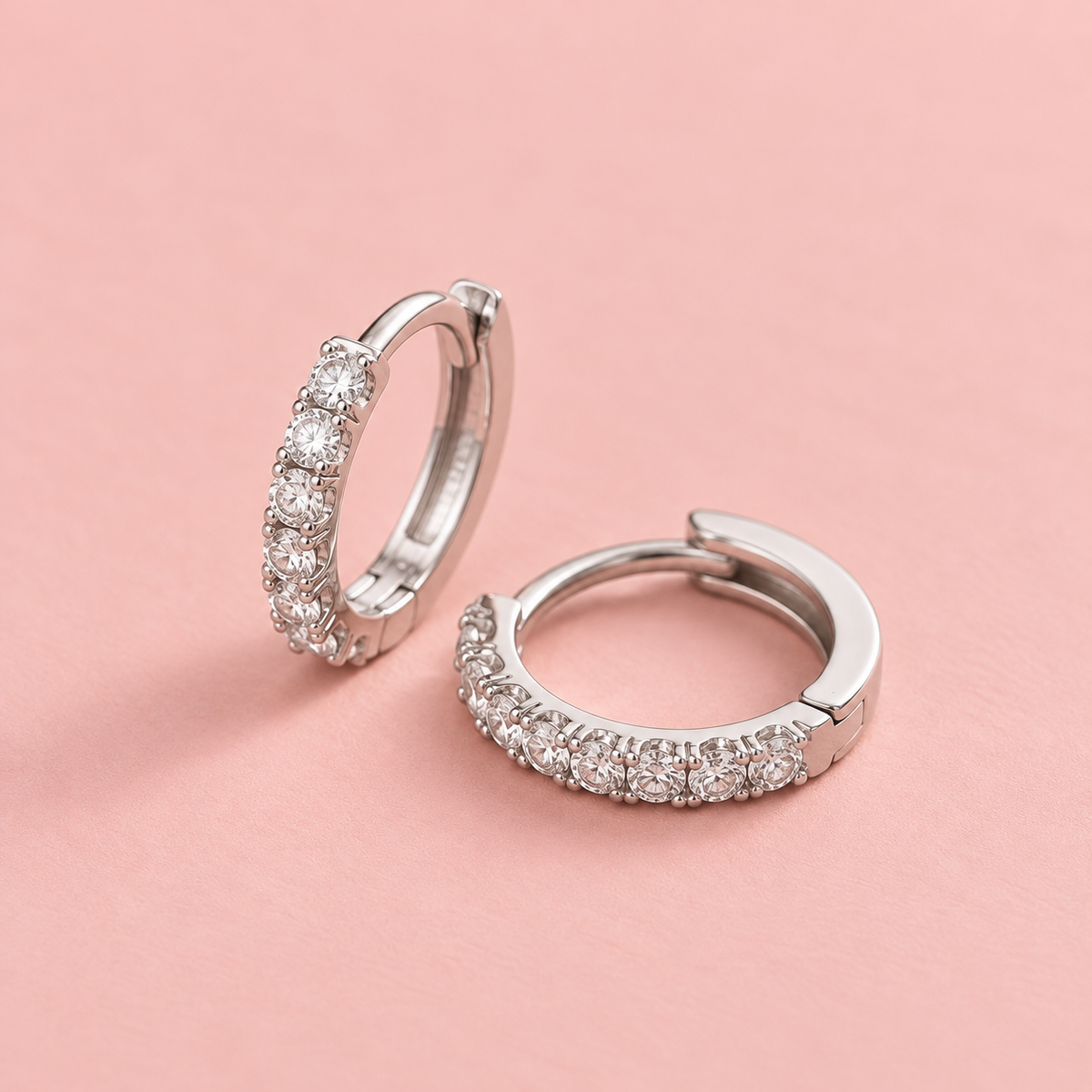 Mini aros minimal plata