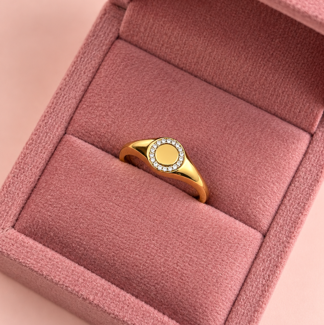 Anillo sello oro
