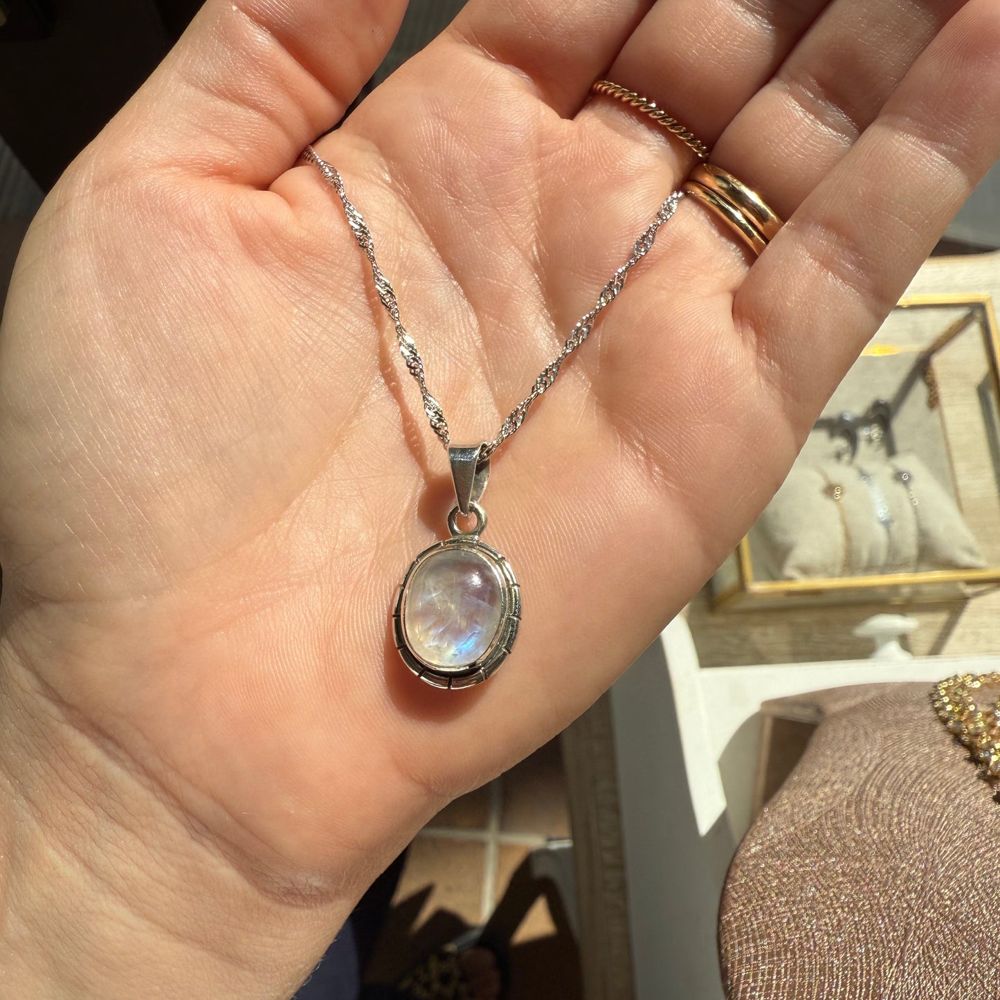 Collar piedra luna
