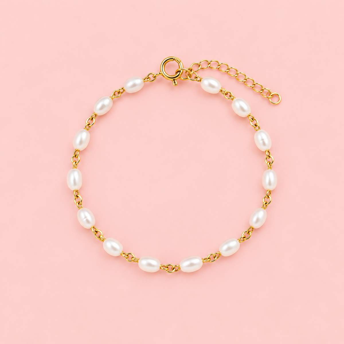 Pulsera bianca perlas